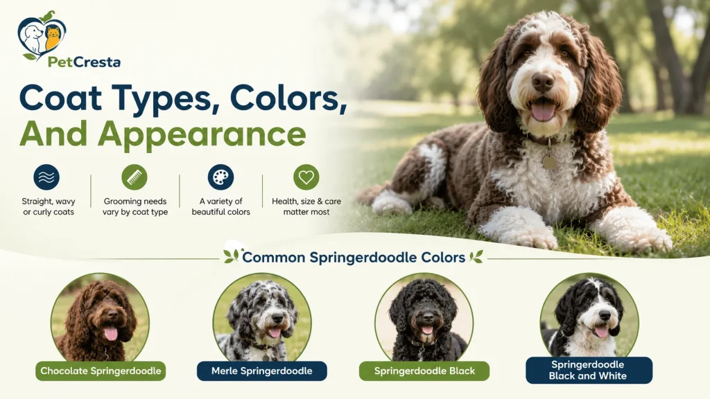 Springer doodle Coat Types, Colors, And Appearance