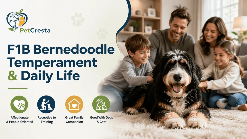 F1B Bernedoodle Temperament & Daily Life