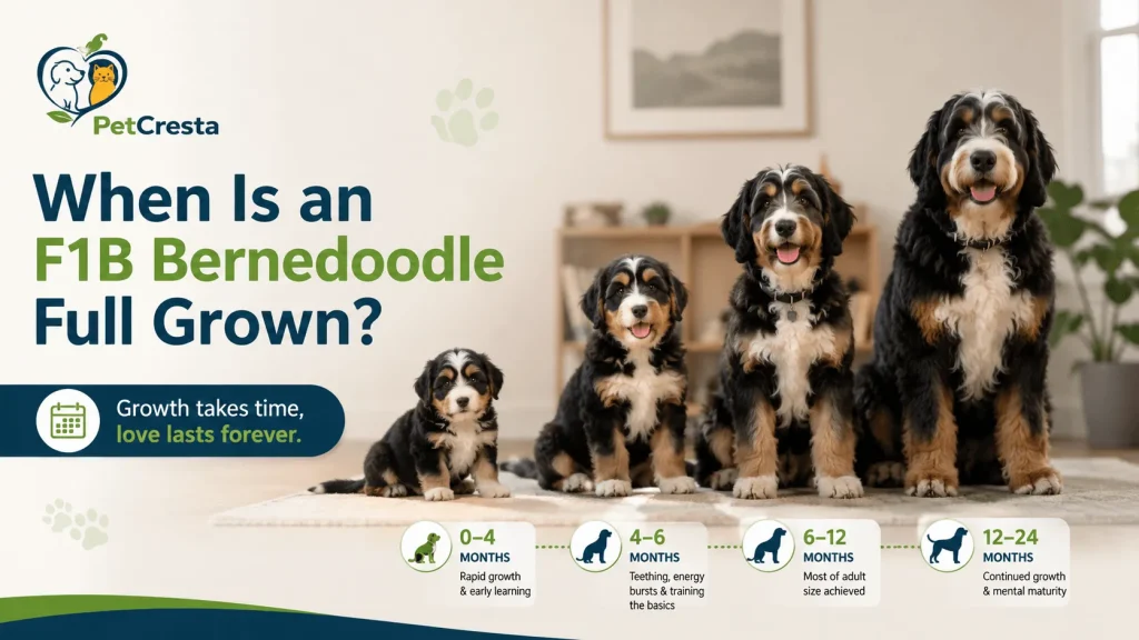 When IIs an F1B bernedoodle Full grown?