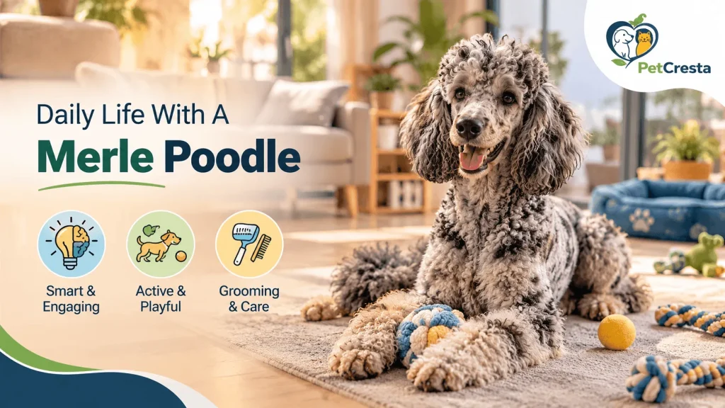 Daily life wth a merle poodle
