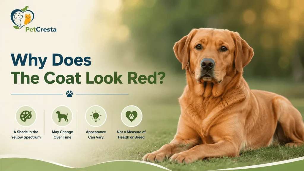 Why does the coat look red?