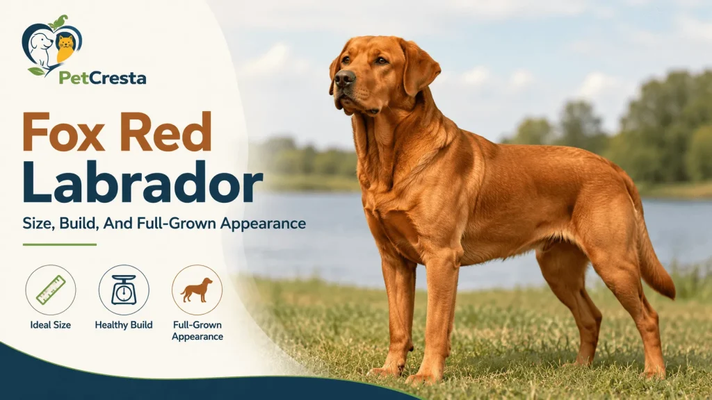 Fox Red Labrador Size, Build, And Full-Grown Appearance