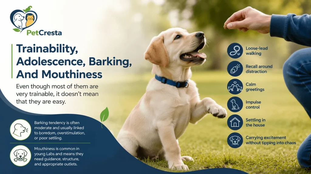 Trainablity, Adolescence, barking, And Mouthiness