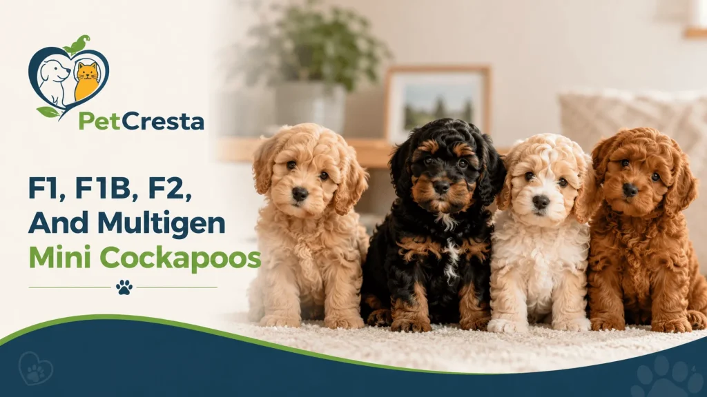 F1, F1B, F2, And Multigen Mini Cockapoos