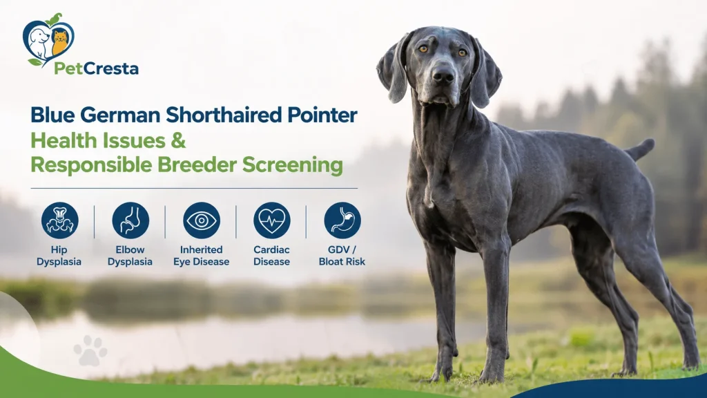 Blue German Shorthaired Pointer Health Issues And Responsible Breeder Screening
