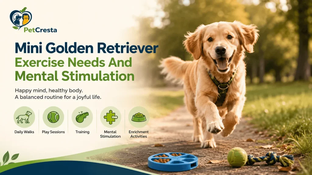 Mini Golden Retriever Exercise Needs And Mental Stimulation