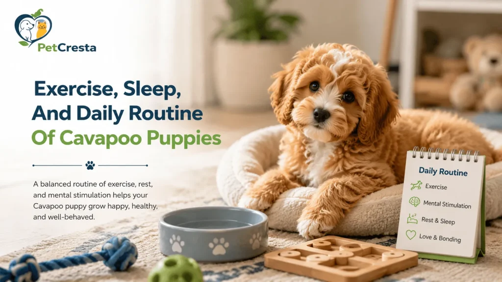 Exercise, Sleep, And Daily Routine Of Cavapoo Puppies