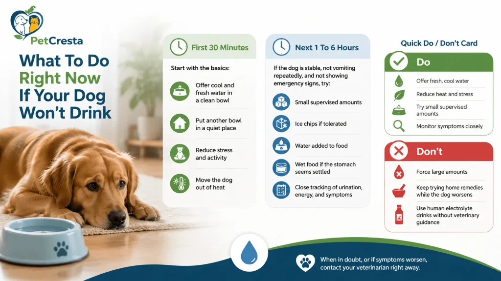 What To Do Right Now If Your Dog Won’t Drink