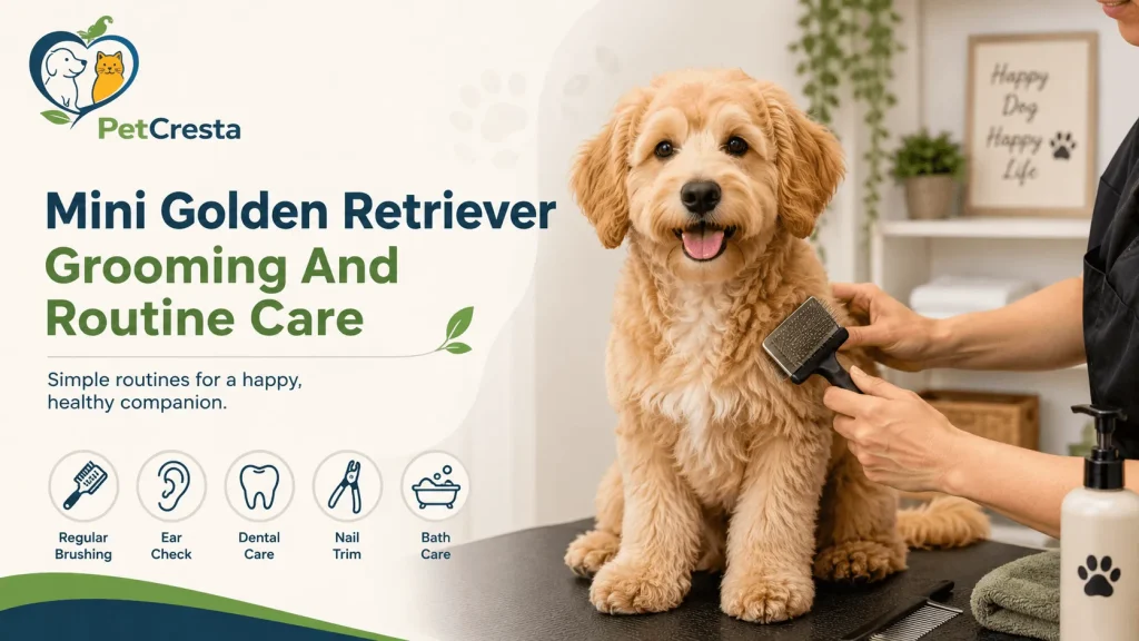 Mini Golden Retriever Grooming And Routine Care