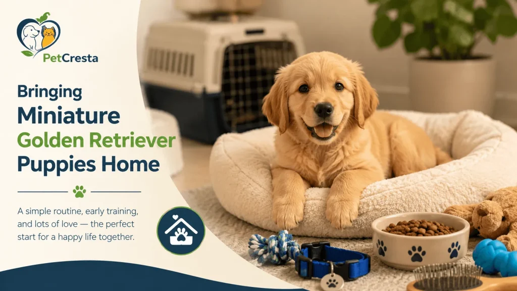 Bringing Miniature Golden Retriever Puppies Home