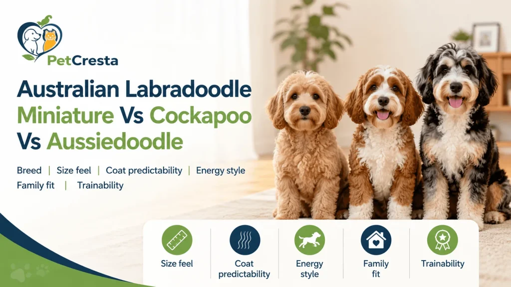 Australian Labradoodle Miniature Vs Cockapoo Vs Aussiedoodle