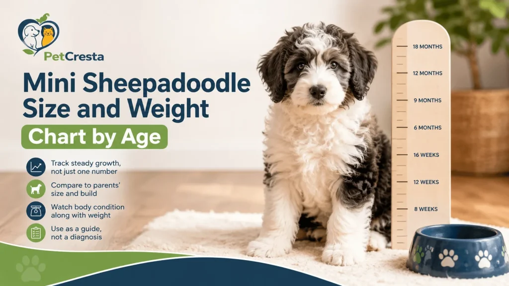 Mini Sheepadoodle Size and Weight Chart by Age