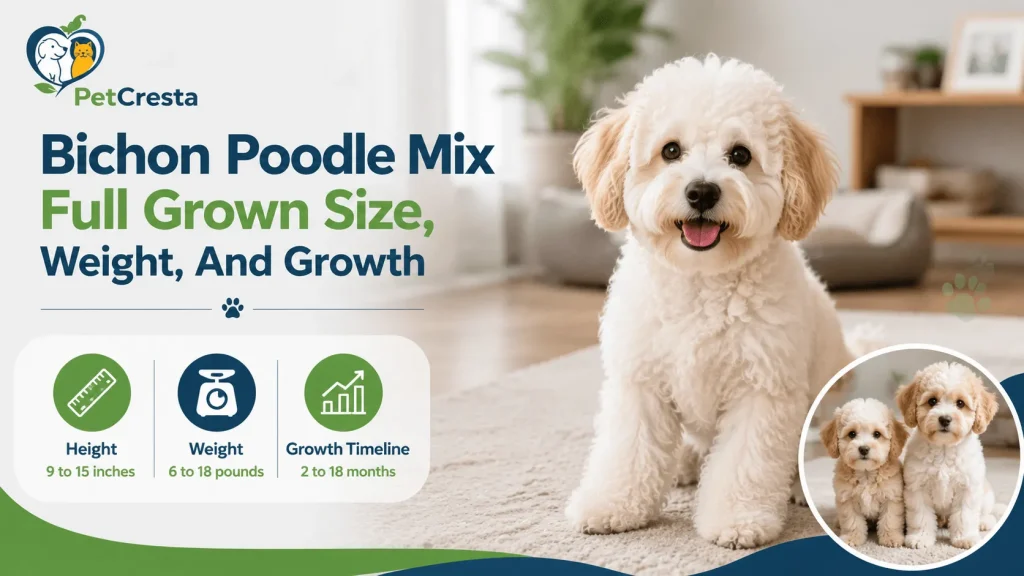 Bichon Poodle Mix Full Grown Size, Weight, And Growth