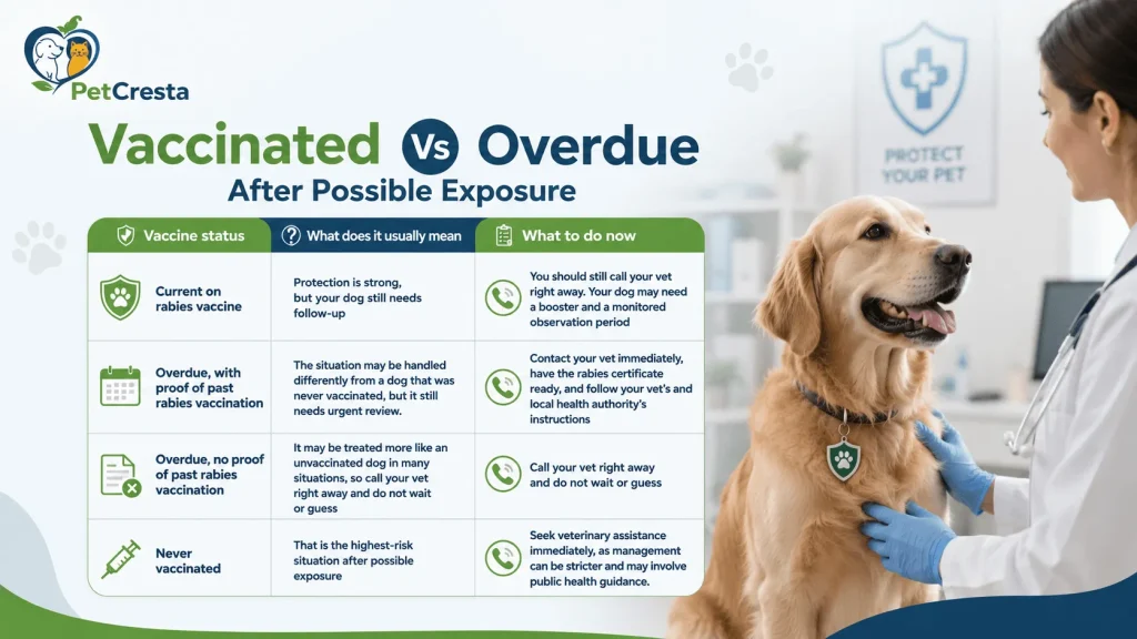 Vaccinated Vs Overdue After Possible Exposure