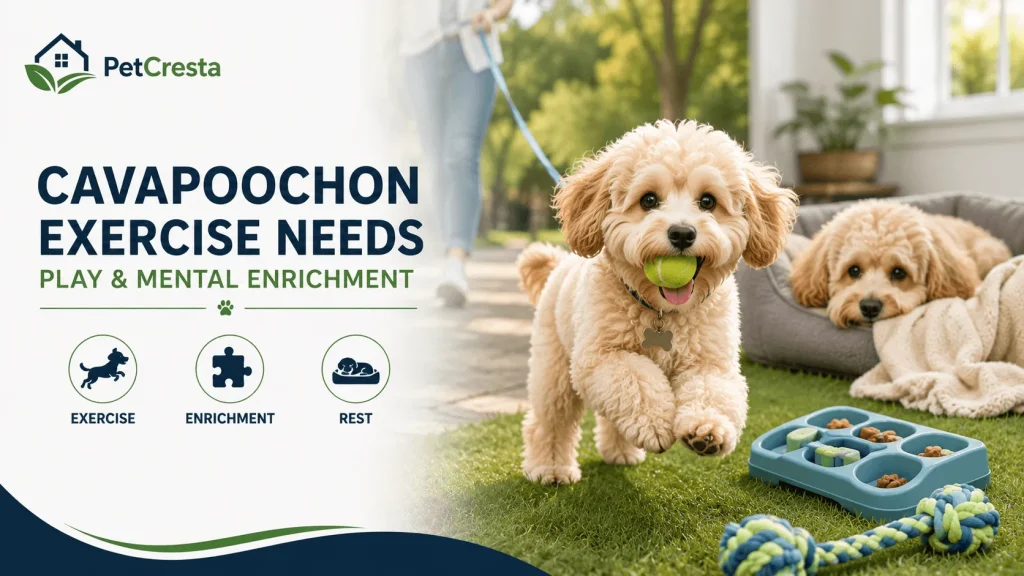 Cavapoochon Exercise Needs, Play And Mental Enrichment