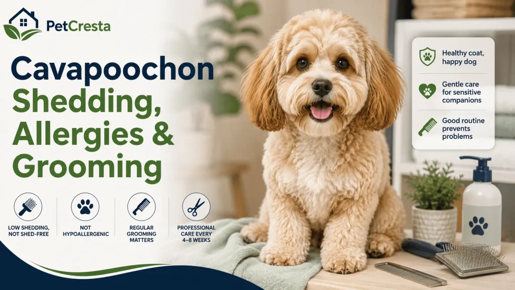 Cavapoochon Shedding, Allergies And Grooming