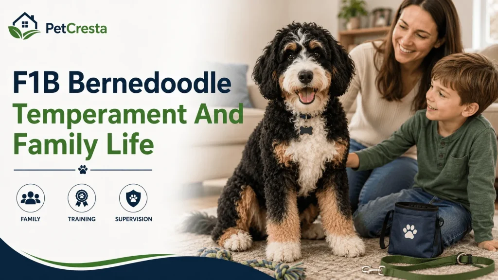 F1B Bernedoodle Temperament And Family Life