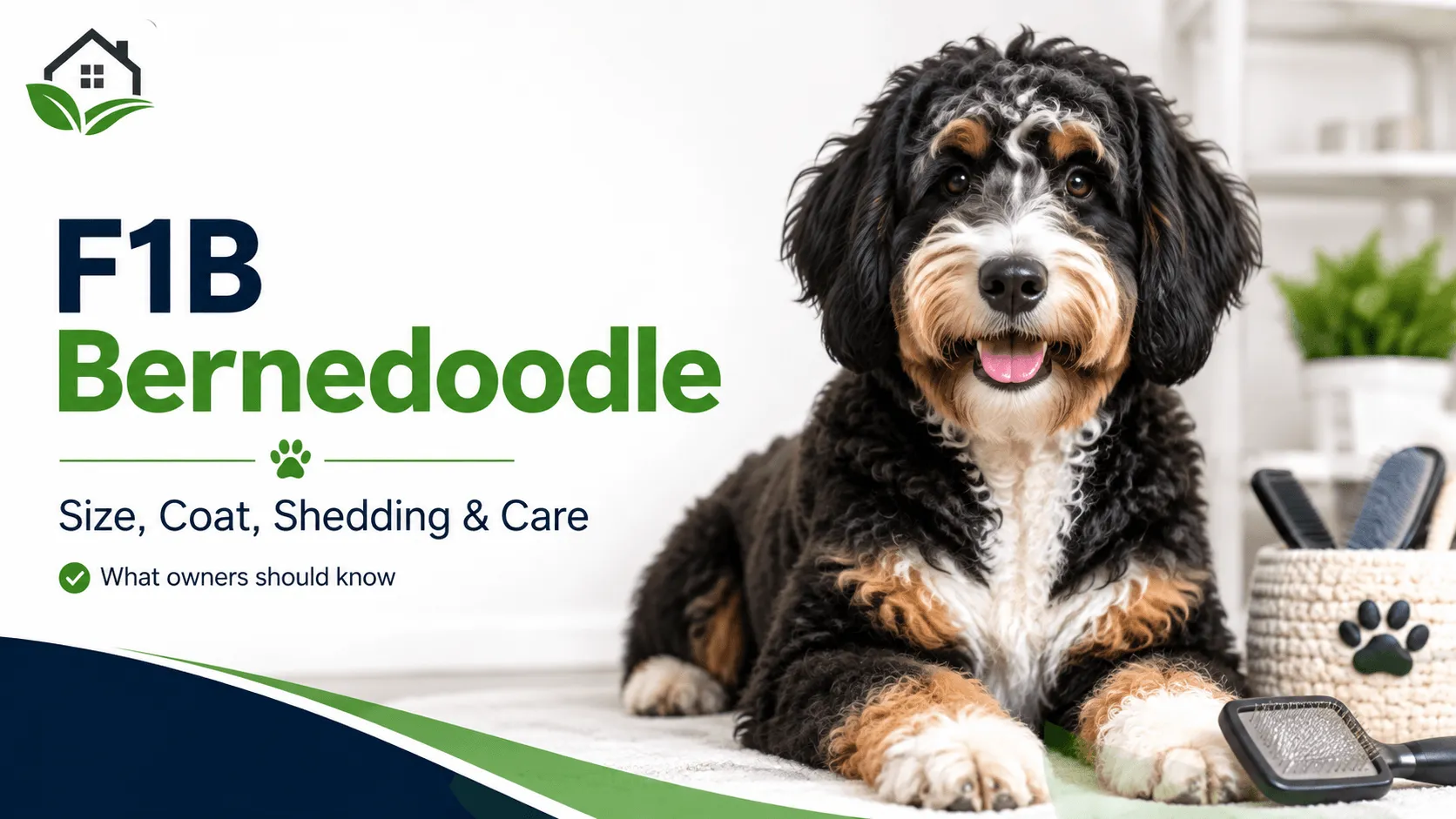 F1b Bernedoodle: Size, Coat, Shedding, Temperament And Care