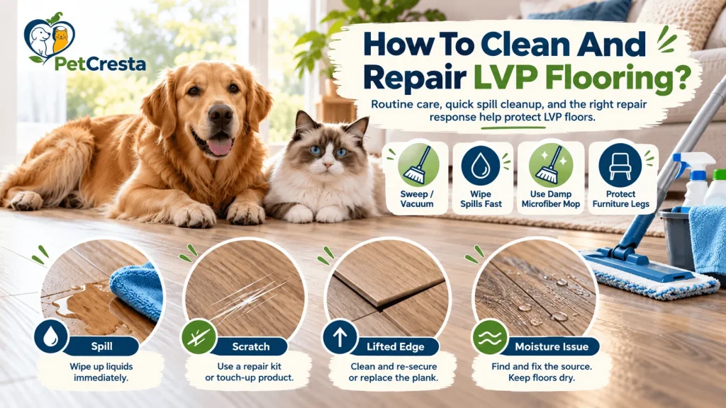 How To Clean And Repair LVP Flooring?