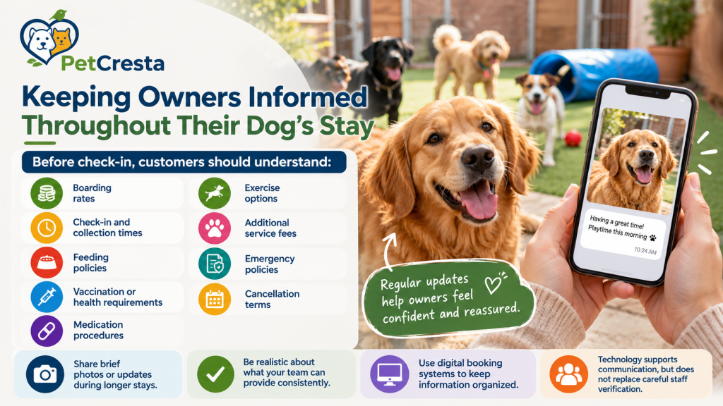 Keeping Owners Informed Throughout Their Dog's Stay