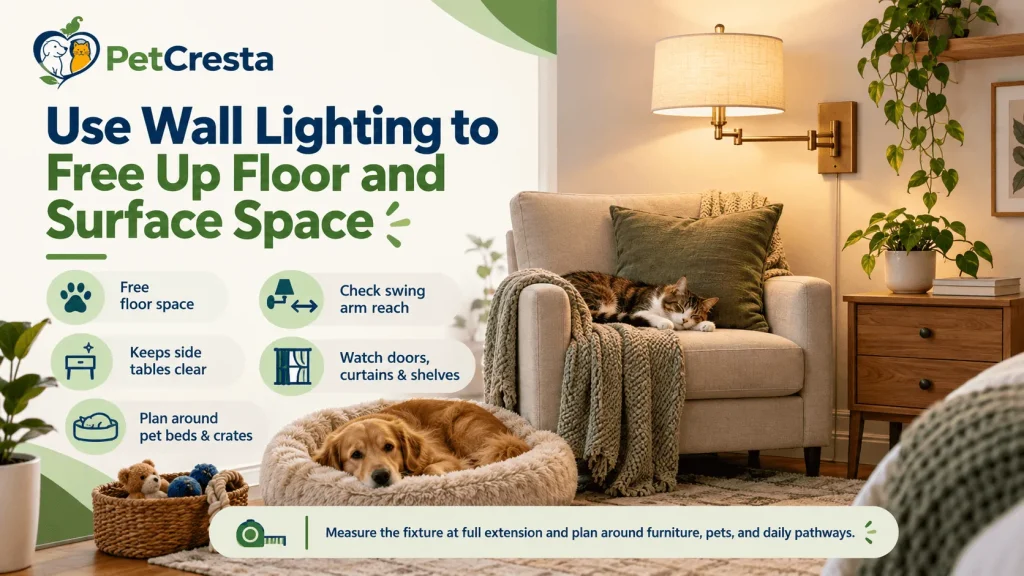 Use Wall Lighting to Free Up Floor and Surface Space