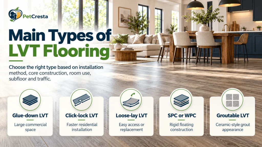 What Are The Main Types Of LVT Flooring?
